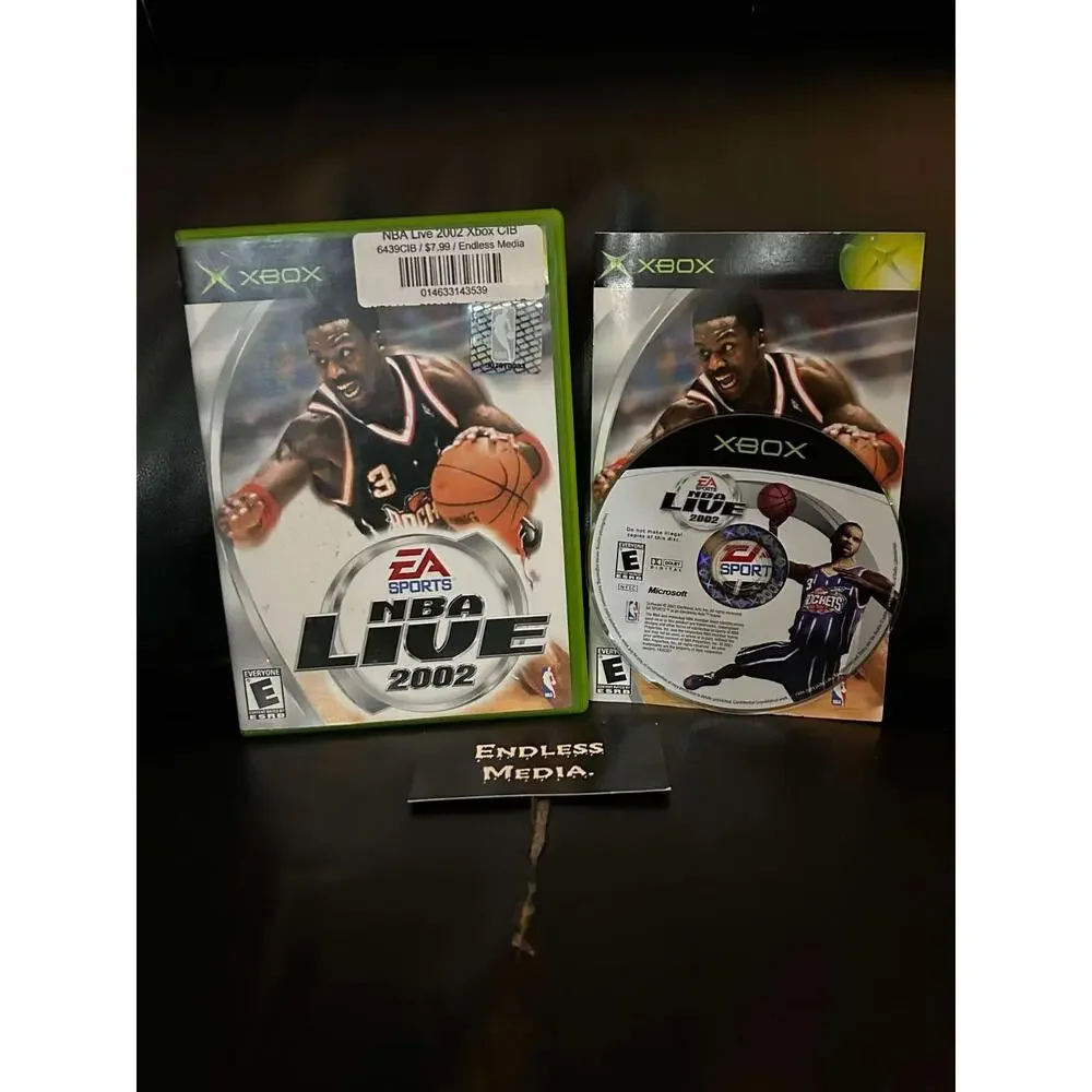 NBA Live 2002 Microsoft Xbox CIB Video Game